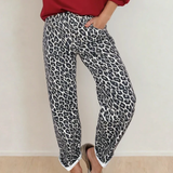 Winona Leopard Print Barrel Jeans