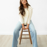 Elena Hollow Out Knit Round Neck Sweater | Dropship