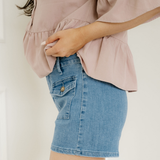 Amiri Flap Pockets Denim Shorts