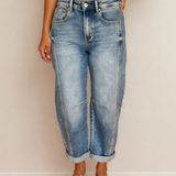 Blythe Vintage Washed Seam Detail Jeans