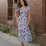 Haisley V Neck Short Sleeve Maxi Dress
