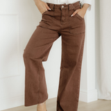 Rylan Retro Washed Patch Pocket Loose Jeans