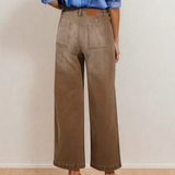 Belinda Minimalist Patch Pocket High Waist Shift Jeans