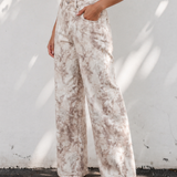 Woodland Camo Tummy Control Denim Wide Leg Jeans