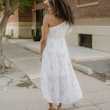 Bonnie Ruffled One Shoulder Vacation Maxi Dress