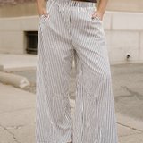 Naeve Stripe Wide Leg Casual Pants