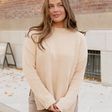 Lou Drop Shoulder Side Slits Loose Sweater