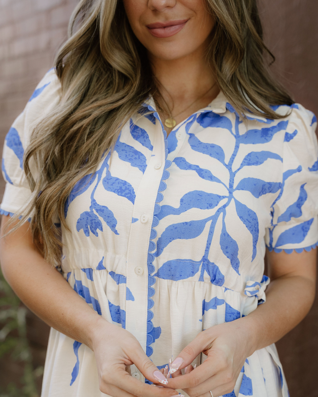 Miller Side Tie Button Down Maxi Dress
