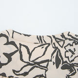 Amelie Morn Floral Print Batwing Sleeve Buttoned Loose Fit Shirt