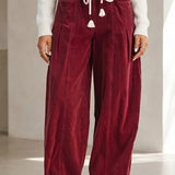 Sienna Drawstring Corduroy Casual Pants