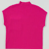 Ayla Short Sleeve Sweater - Bright Pink