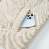 PREORDER Scottie Solid Color Corduroy Puffer Vest Coat - Beige | Dropship