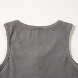 Vintage Distressed Ribbed Mineral Wash Tank Top