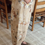 Meadow Floral Print Relaxed Barrel Jeans