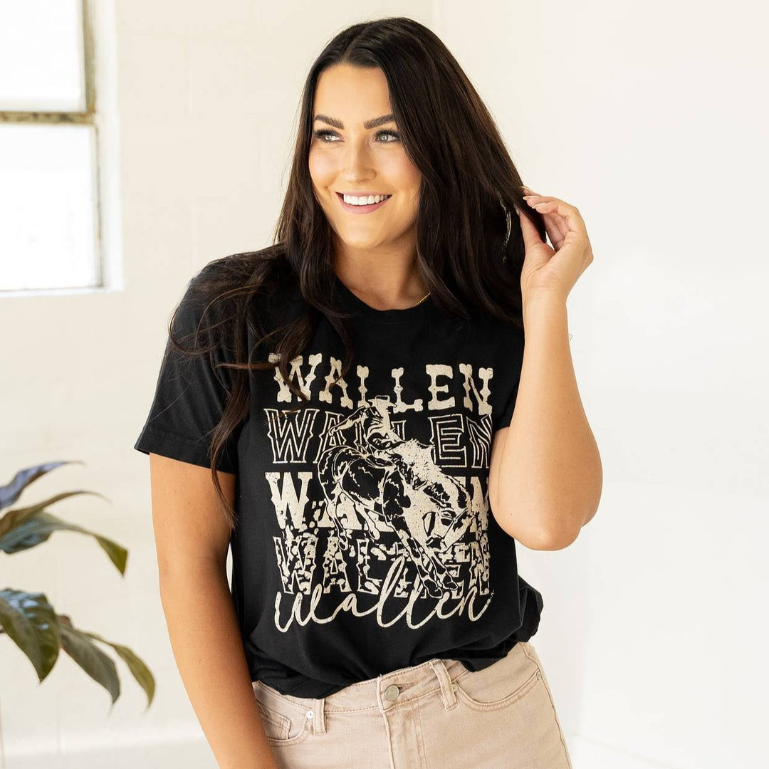 Wallen Graphic Tee - Black