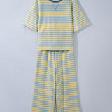 Lexie Drawstring Elastic Waist 2pcs Pant Set