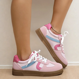 Piper Color Block Lace Up Sneakers