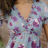 Haisley V Neck Short Sleeve Maxi Dress