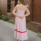 Camila High Waist Ruffle Hem Maxi Dress