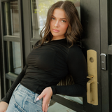 Rylie Basic Long Sleeve Tee - Black