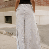 Naeve Stripe Wide Leg Casual Pants