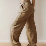 Aubrey Exposed Seam Drawstring High Waist Wide Leg Pants | Dropship
