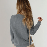PREORDER Quinn Chunky Buttoned Front Round Neck Cardigan Sweater | Dropship