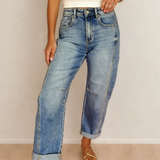 Blythe Vintage Washed Seam Detail Jeans