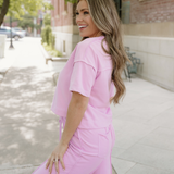 Drop Shoulder Boxy Tee and Barrel Pants Set
