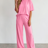 Jaycee Pocketed Tee Casual Pants 2pcs Outfit