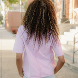 Hollis Mineral Wash Drop Shoulder Raw Edge Loose Tee