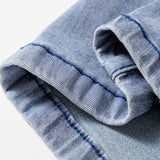 Naia Button Zip High Waist Flared Hem Jeans