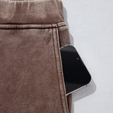 Lola Mineral Wash Seam Detail Elastic Waist Barrel Pants