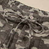 Collins Drawstring Elastic Waistband Pocketed Barrel Jeans