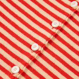 Amelia Striped Button Collar Long Sleeve Knit Cardigan