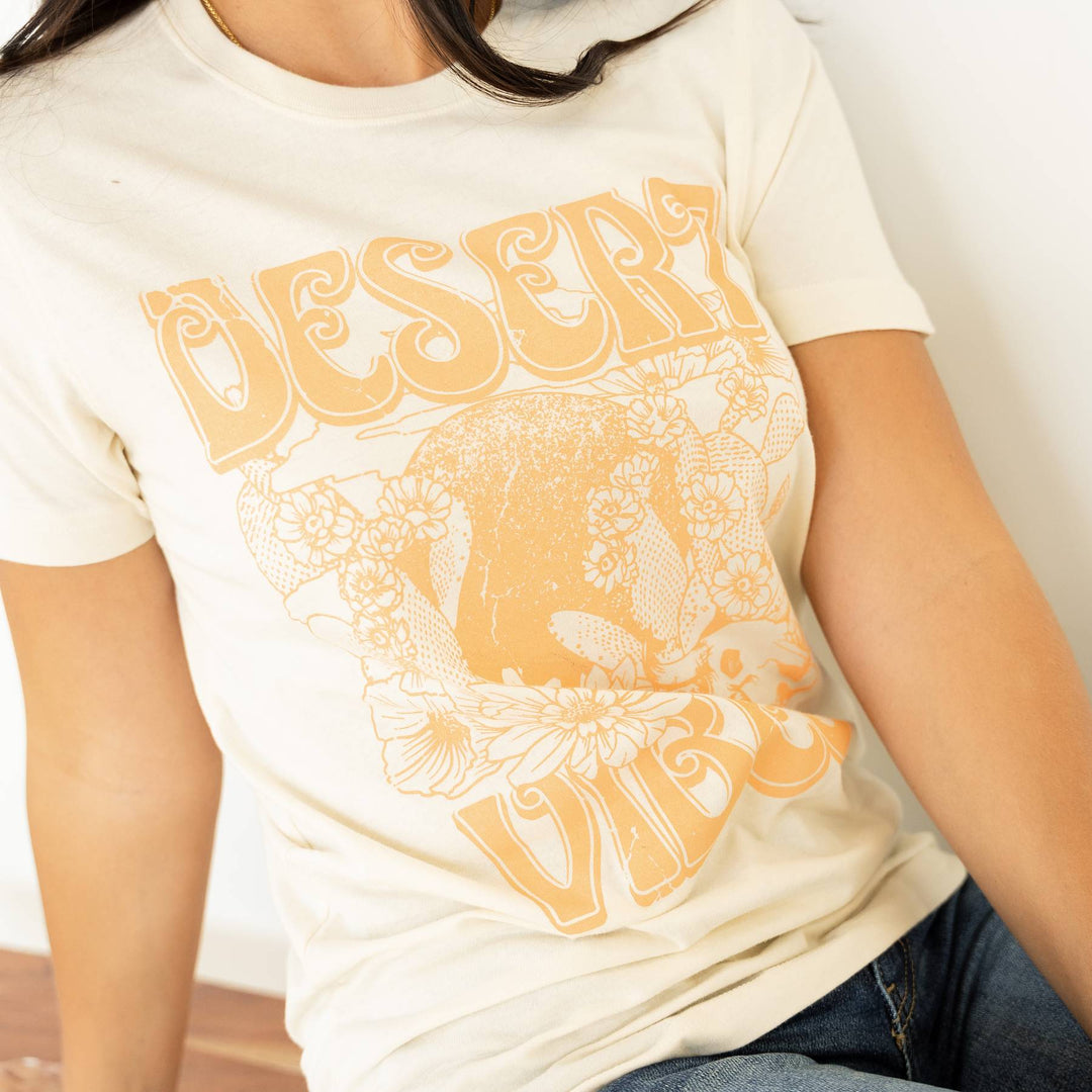 Desert Vibes Tee - Vintage White