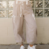 Paisley Lantern Pants - Brown