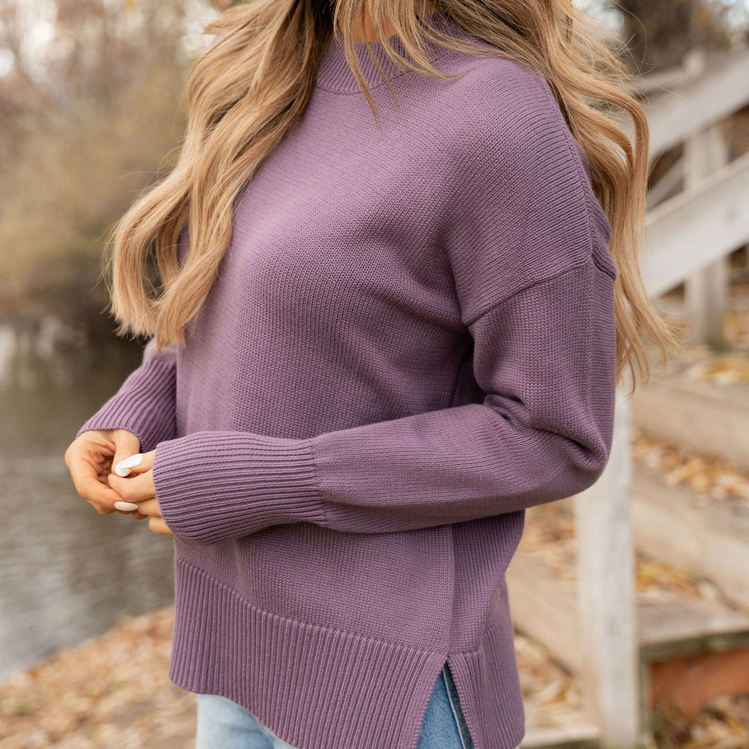 Haisley Sweater - Light Plum