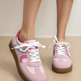 Piper Color Block Lace Up Sneakers