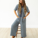 Eddie Pocket Short Sleeve Jumpsuit