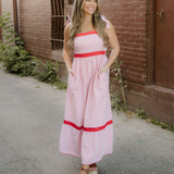 Camila High Waist Ruffle Hem Maxi Dress