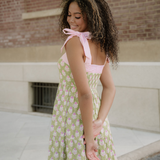 Lily Detail Knot Straps Maxi Dress - Green