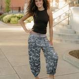 Camo Drawstring Joggers Pants