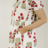 Kali Short Bubble Sleeve Tiered Maxi Dress