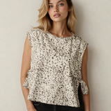 PREORDER Lola Knot Side Leopard Print Vest | Dropship