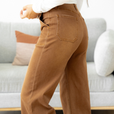 Willow Cropped High Rise Wide Leg Jeans - Breen | Dropship