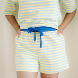 Elsa Drop Shoulder Boxy Casual Terry Short Set