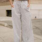 Naeve Stripe Wide Leg Casual Pants