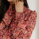 Lilith Shirred High Neck Loose Mini Dress