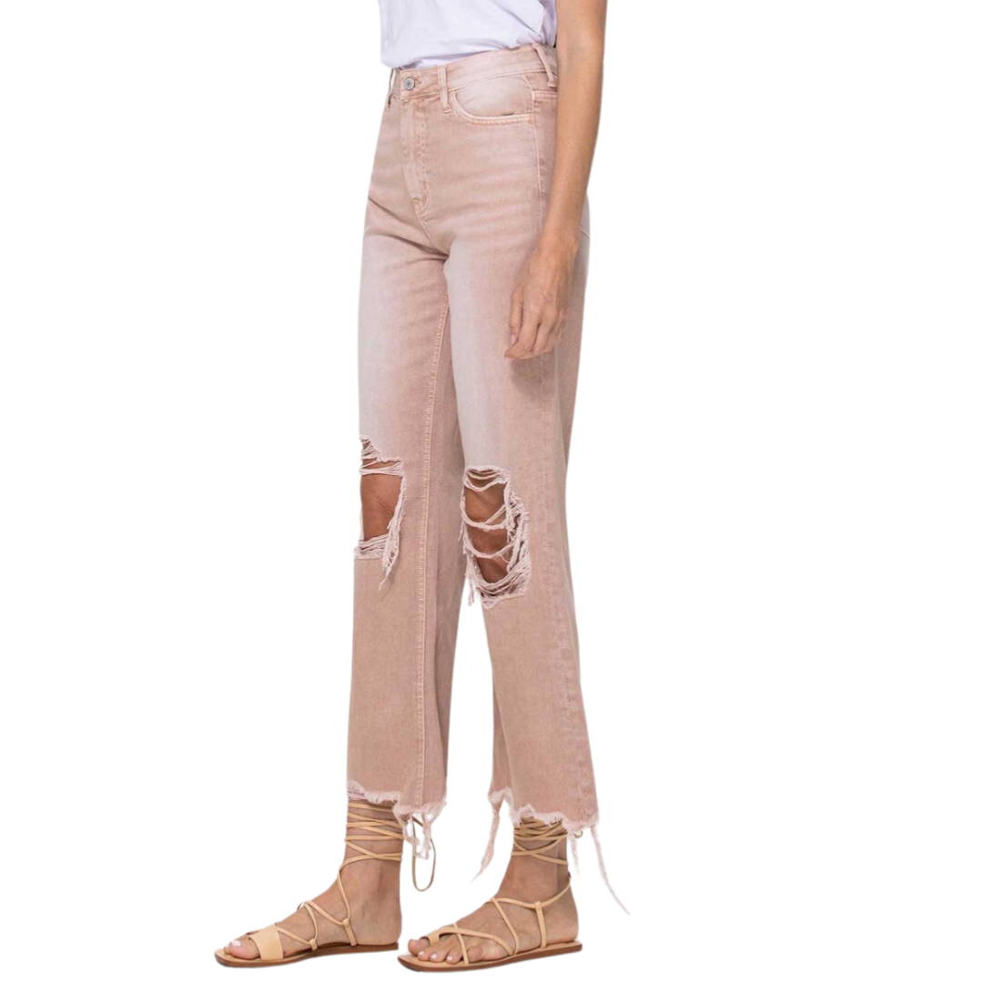 Ember High Rise Cropped Flare Jeans - Vervet